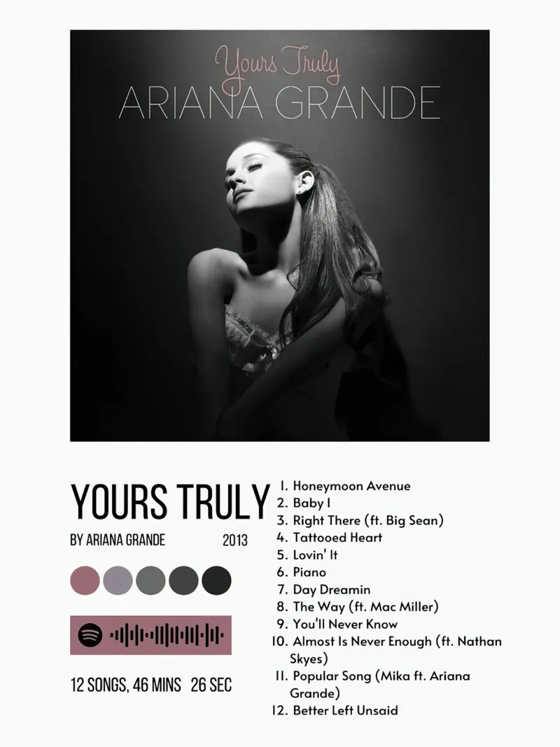 Ariana Grande  Yours Truly carta hahnemühle da Roronoa7