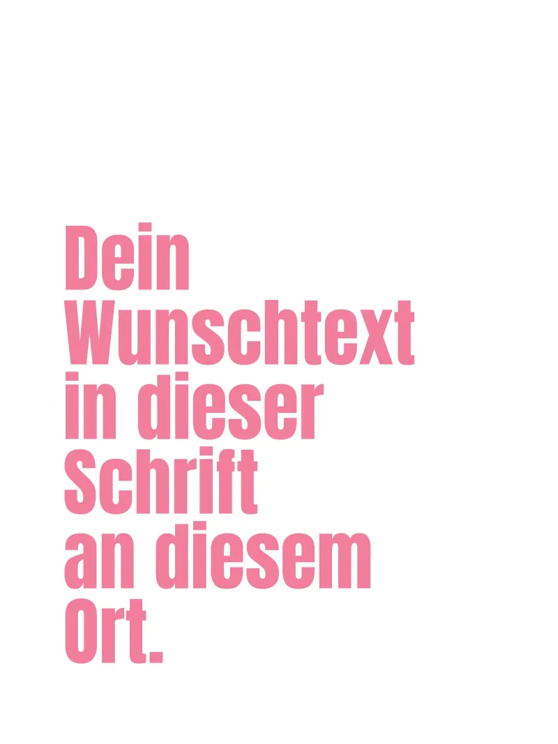 Wunschtext in pink rosa poster da WORTSPIEL