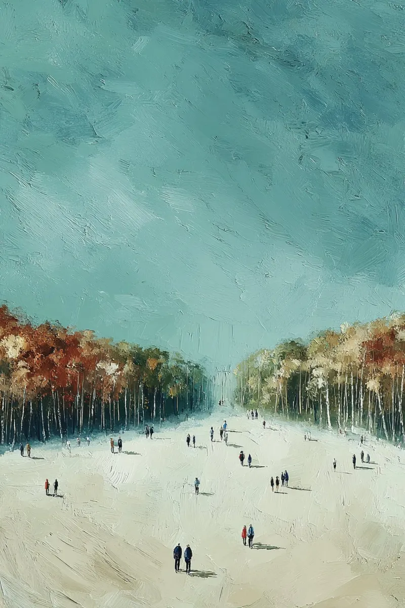 Autumn Promenade alluminio dibond da Mosaic Dialogue