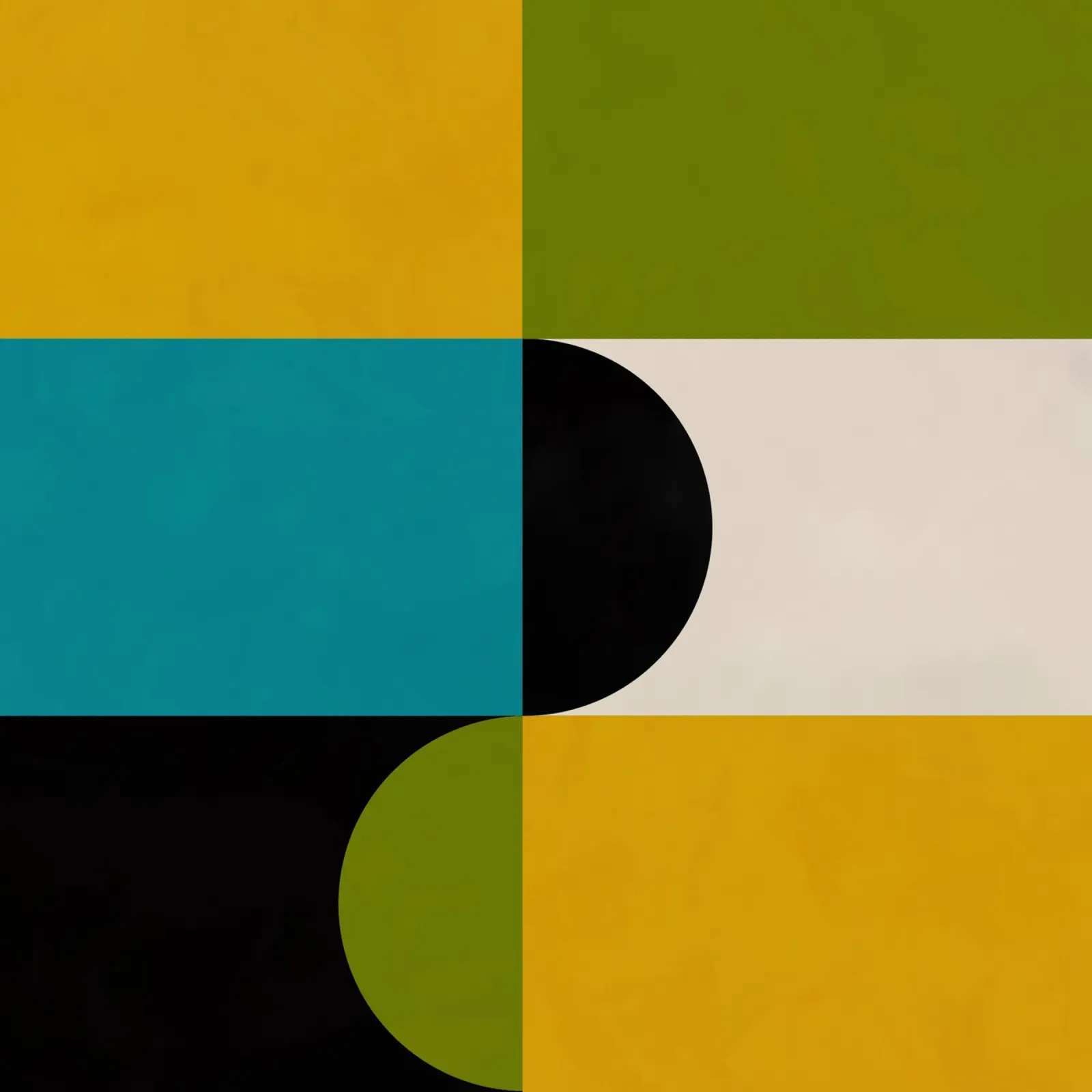 Bold Shapes Blocks Moderna canvas van TijanaArtStudio88