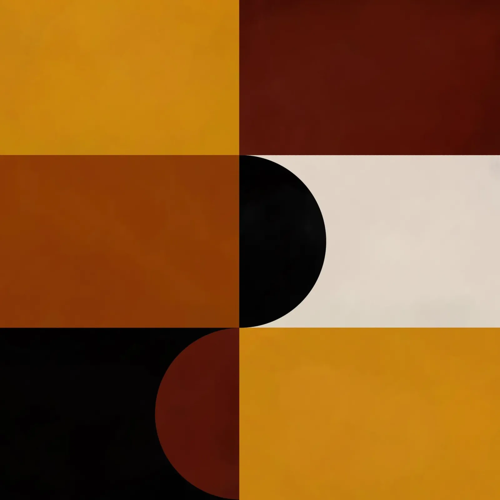 Cozy Bold Shapes Blocks Moderna poster da TijanaArtStudio88