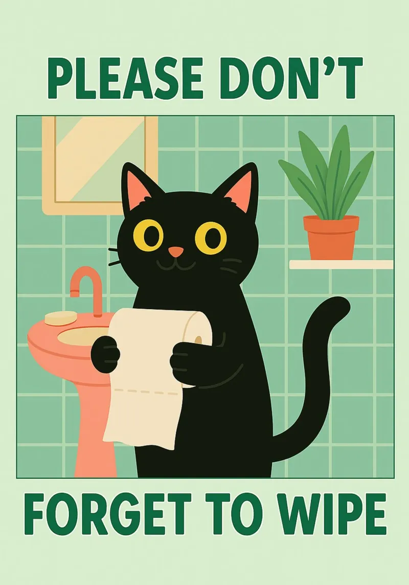 please dont forget to wipe cat canvas by Avocadoz