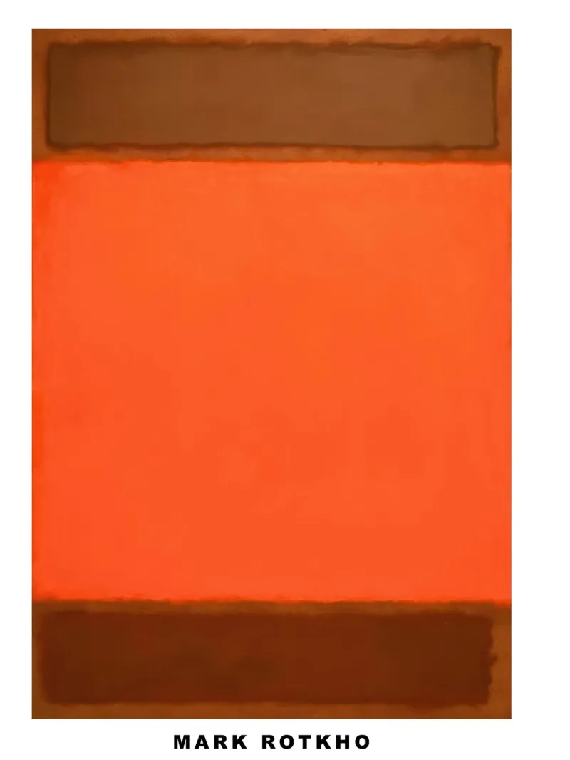 Mark Rothko Arancione e marrone carta hahnemühle da traveler