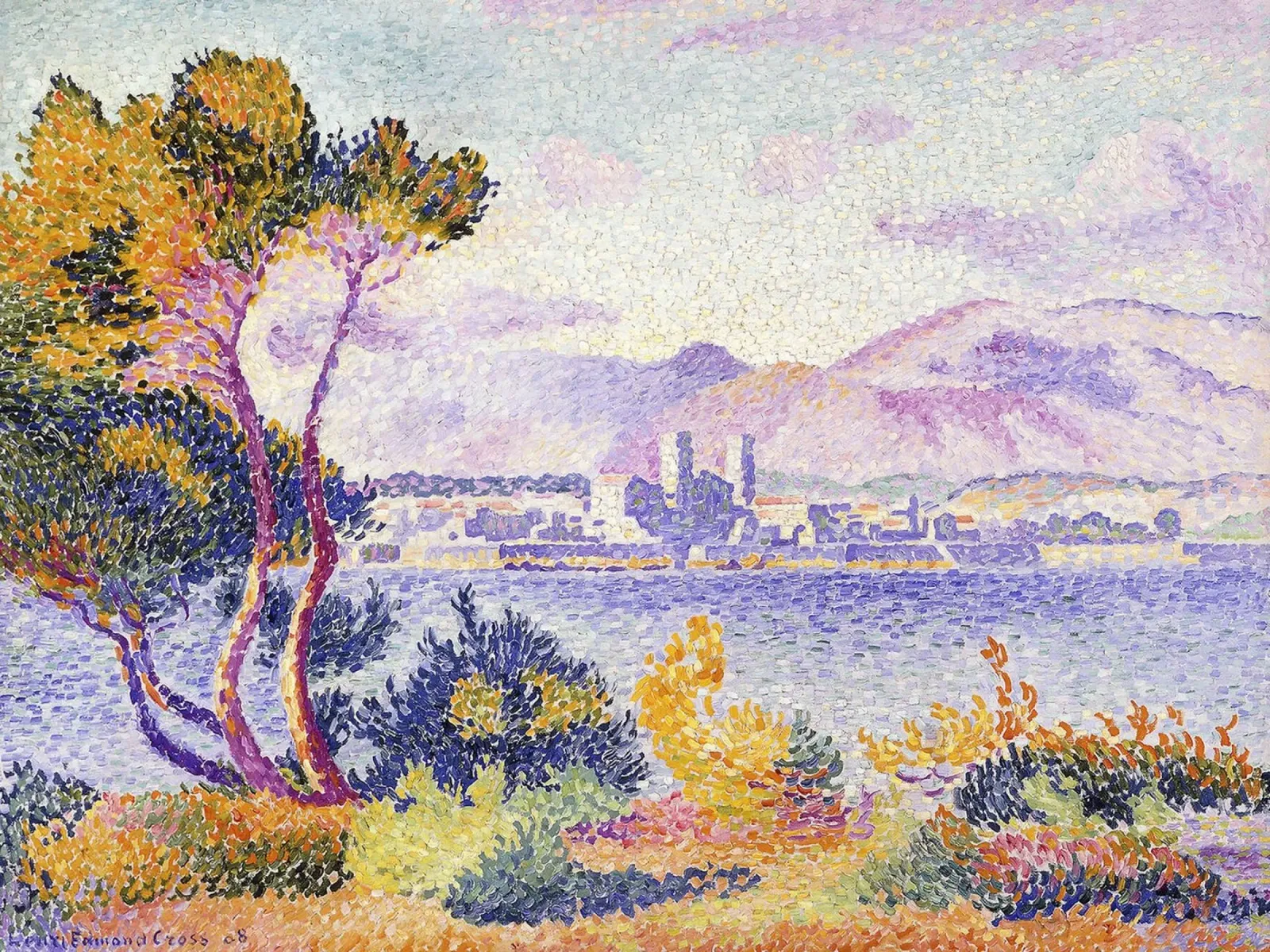 Antibes, pomeriggio (Antibes, Apres-midi). 1908. poster con telaio in alluminio da Roy Terrell