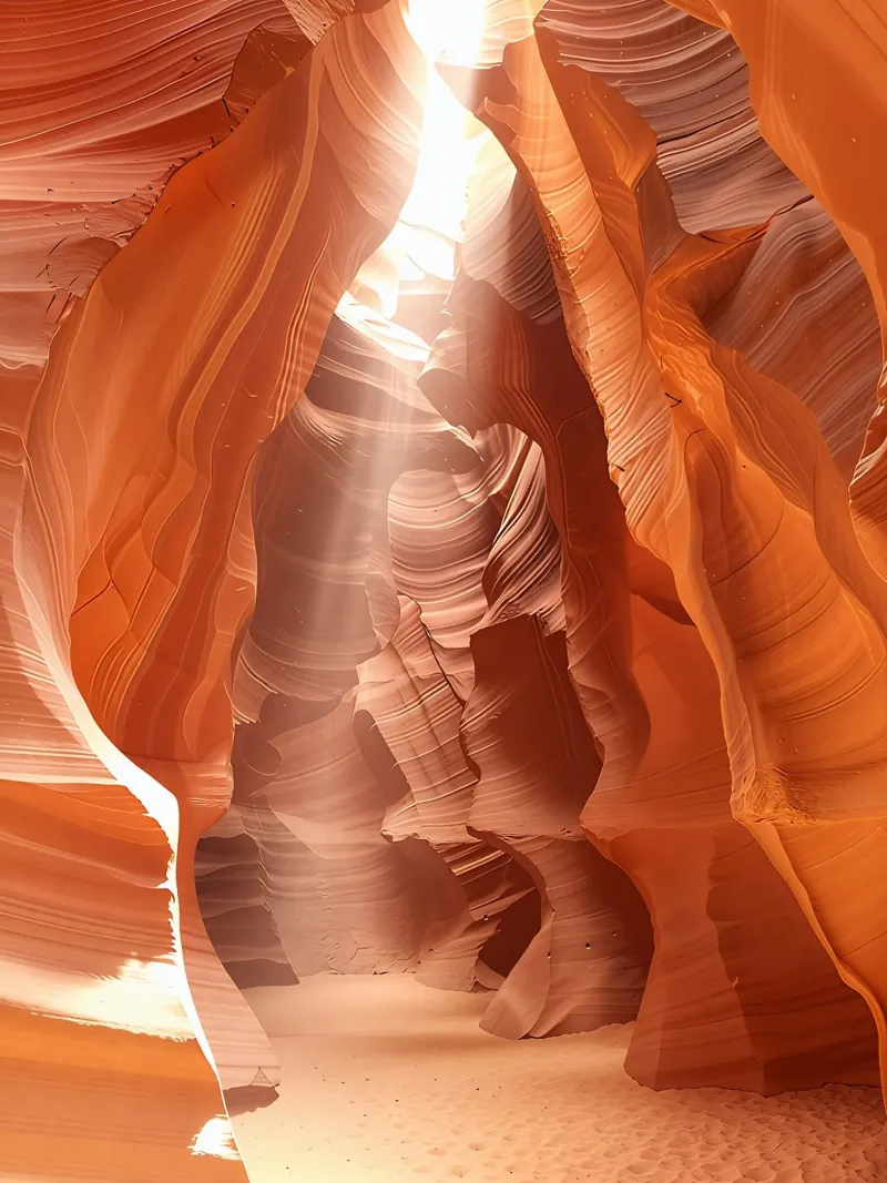 Strutture geometriche nell'Antelope Canyon in Arizona carta hahnemühle da DiveDuke