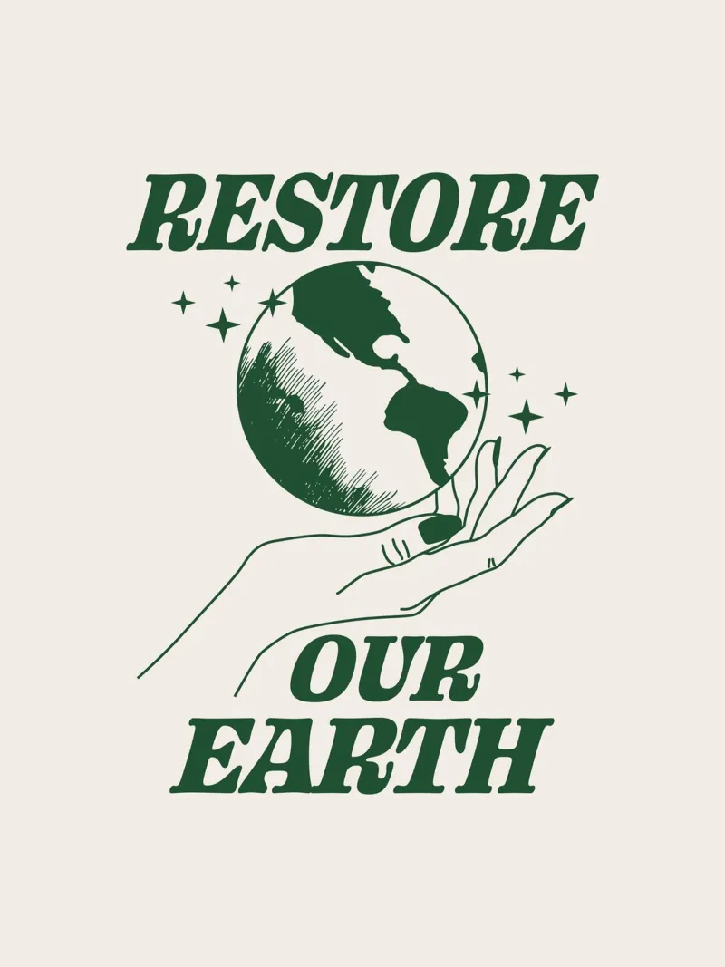 Ripristinare la nostra Terra carta hahnemühle da Eco Rebel Creative