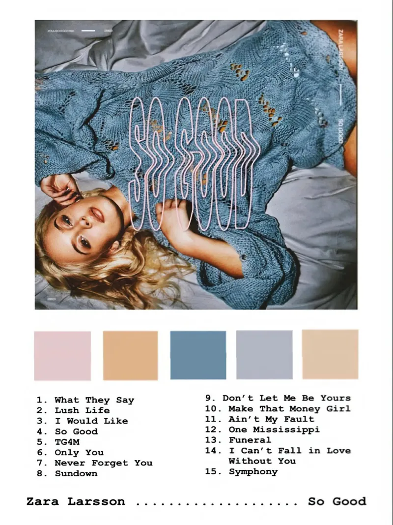Zara Larsson So Good alluminio dibond da Roronoa7