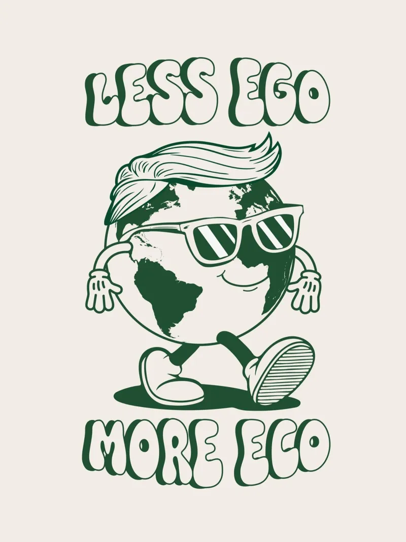 Meno Ego Più Eco pellicola backlit da Eco Rebel Creative