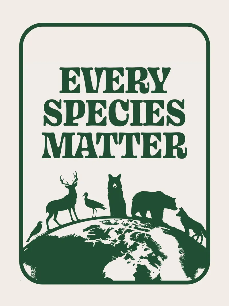 Ogni specie è importante alluminio dibond da Eco Rebel Creative