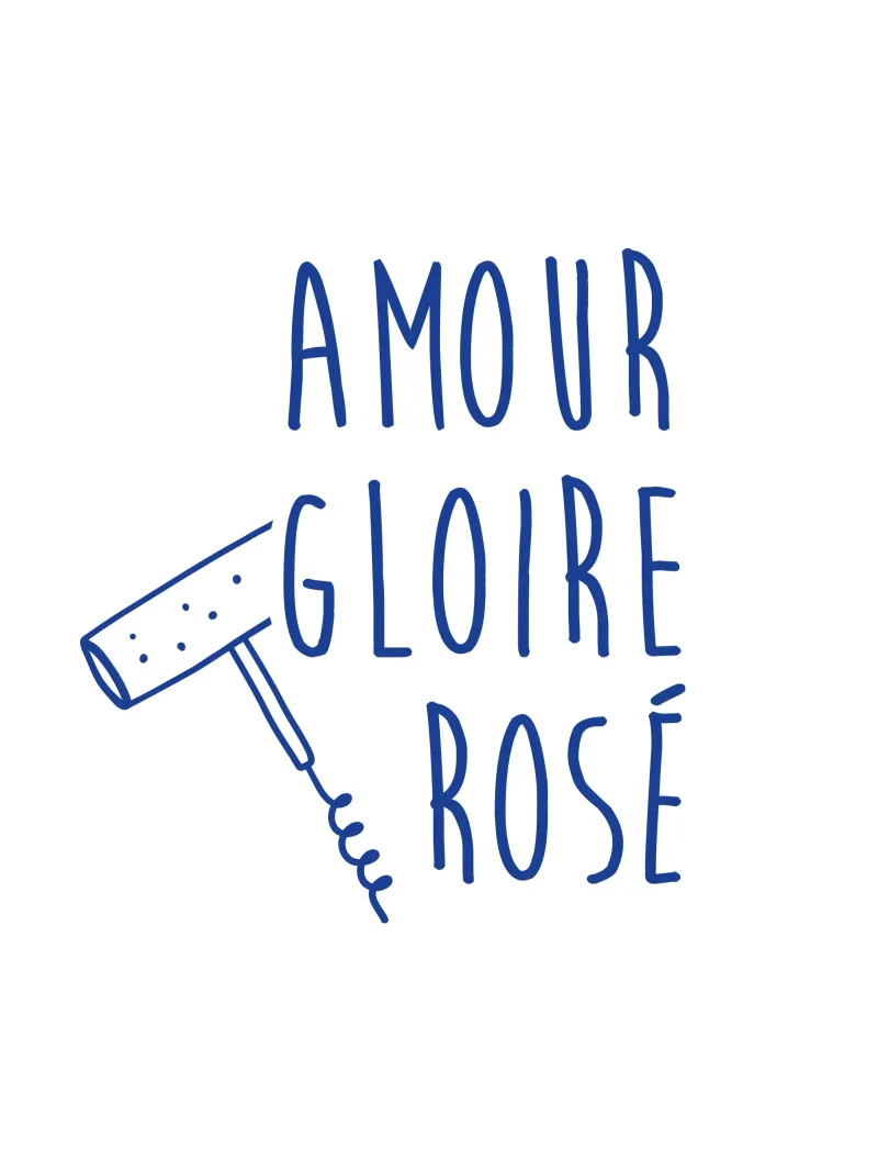 amour gloire et rosé poster with plastic frame by alice