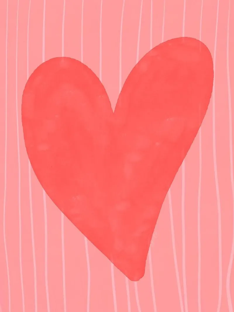 cuore rosso alluminio dibond da bazi