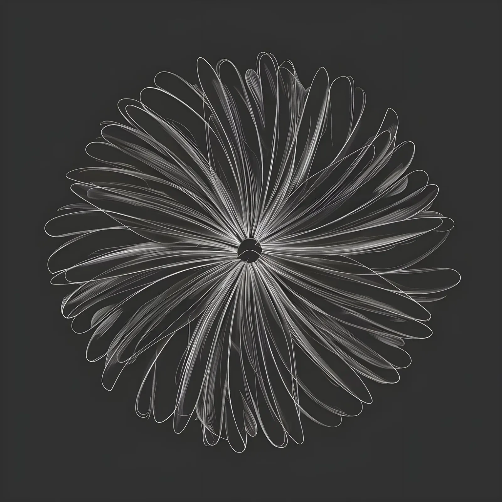 Abstracte bloemen schets hahnemühle van Artistic-shop