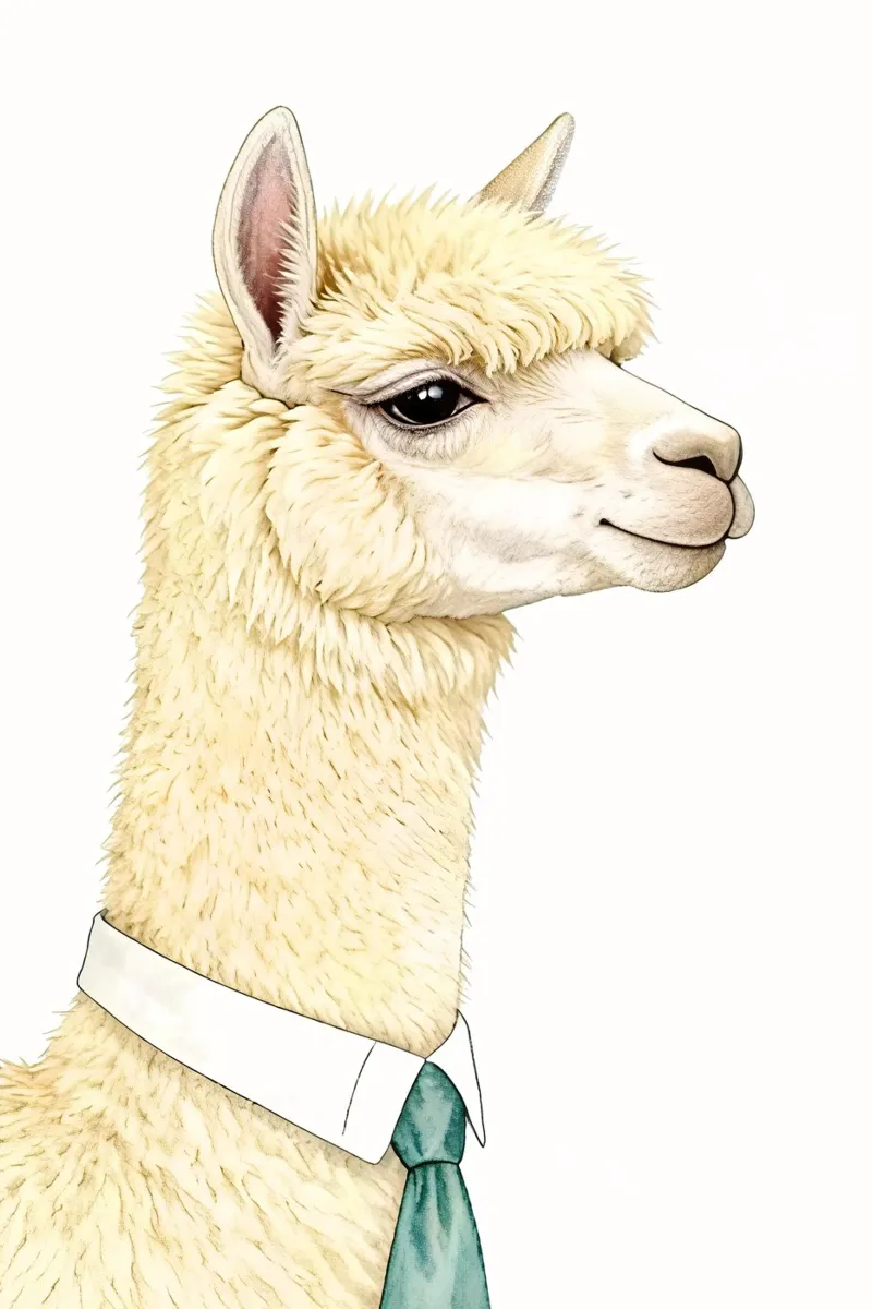 Happy Alpaca pellicola backlit da Attaboy Dsgn