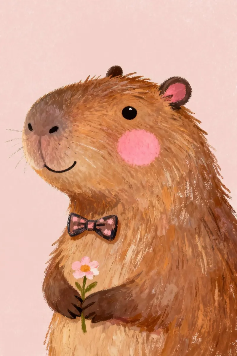 Gentle Capybara pellicola backlit da Attaboy Dsgn