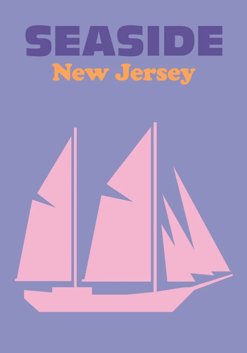 Seaside New Jersey alluminio dibond da Colorful Homes