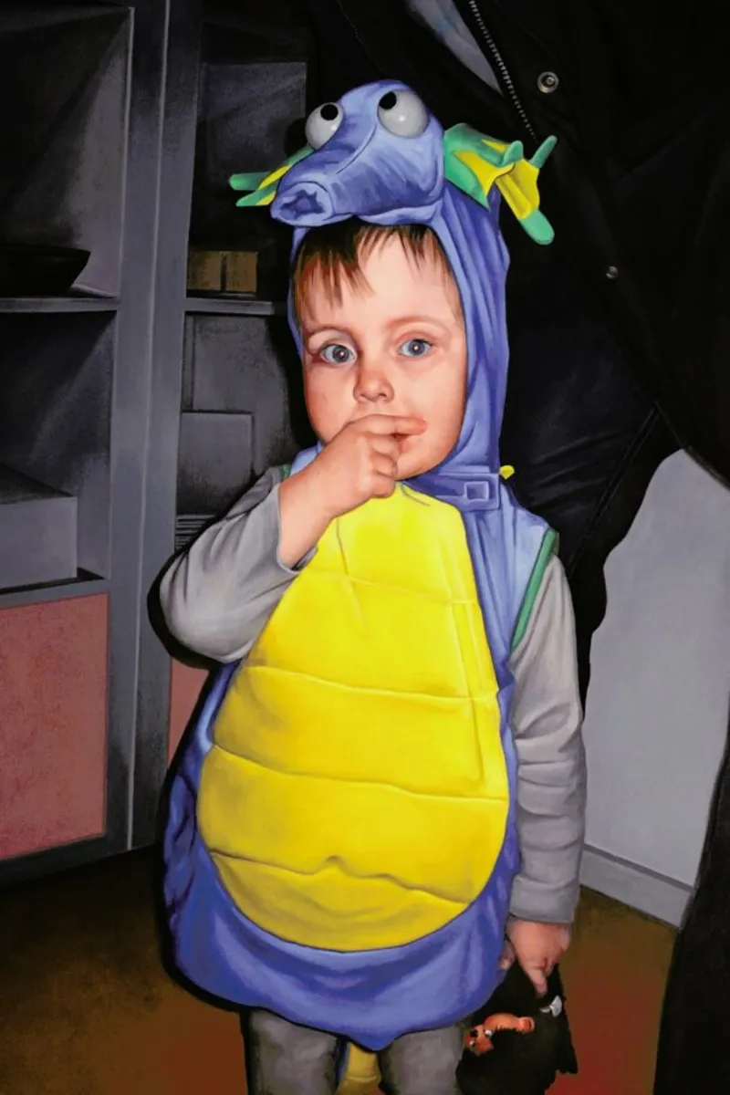 Halloween Dino pellicola backlit da Jérôme Romain