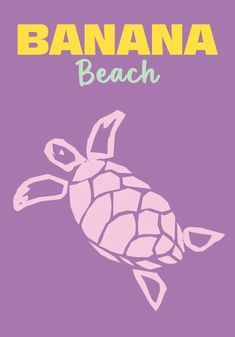 Banana Beach alluminio dibond da Colorful Homes