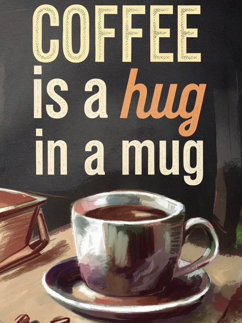 Coffee hug pellicola backlit da 20 Farben