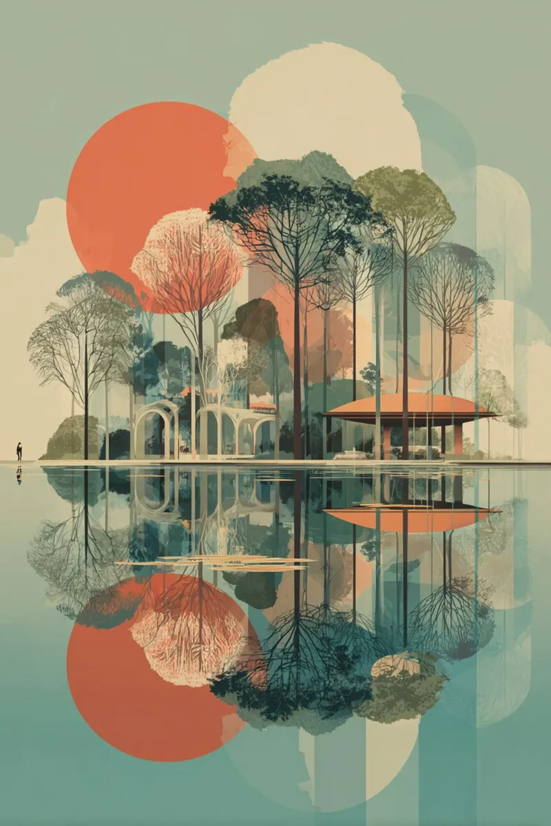 Reflected Stillness poster da Mosaic Dialogue