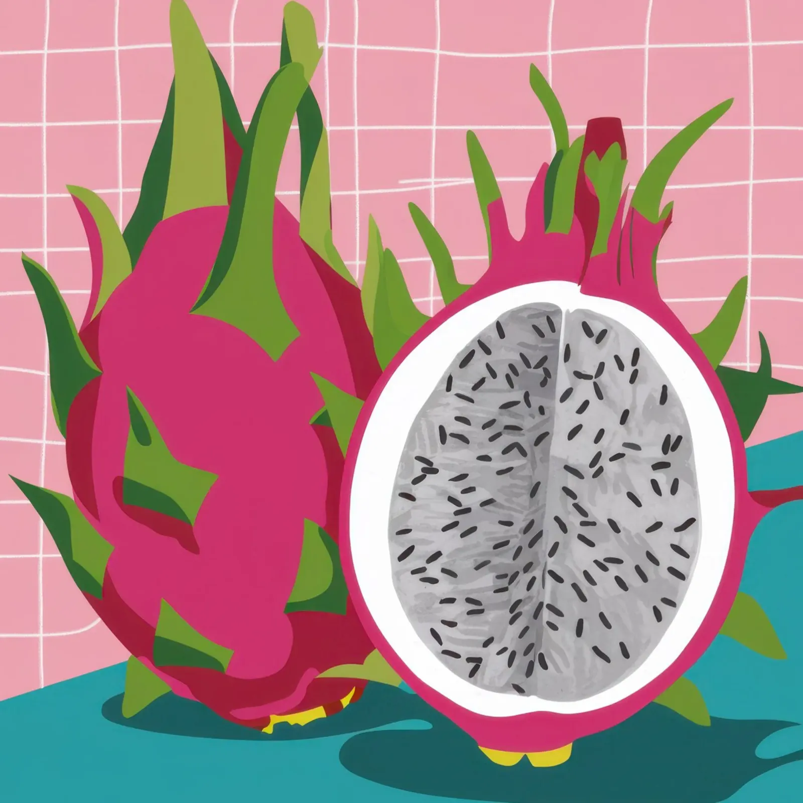 Pitaya esotica Pop carta hahnemühle da Sun Riser