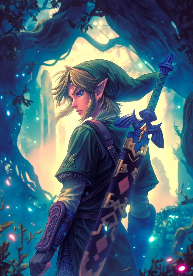 Link Legend of Zelda carta hahnemühle da Stellar Creative