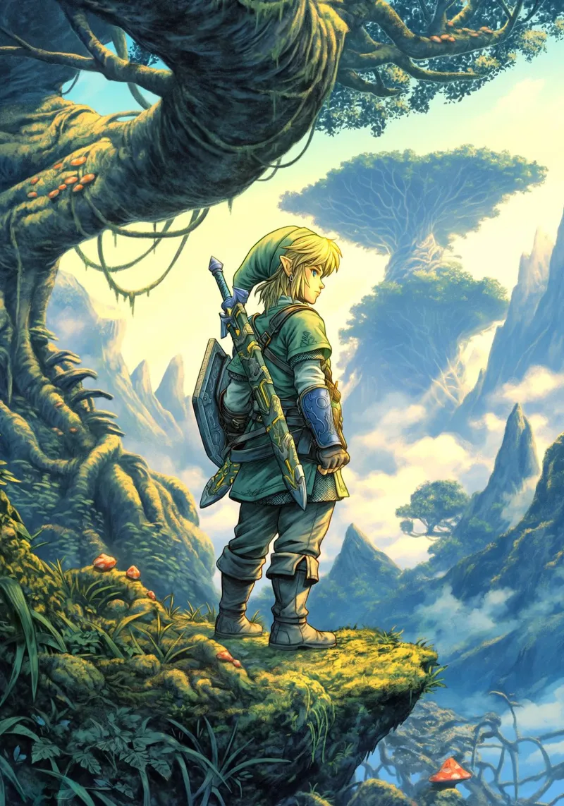 Link Legend of Zelda carta hahnemühle da Stellar Creative