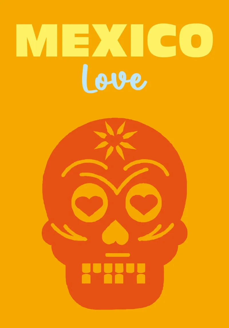 Amore in Messico tela da Colorful Homes