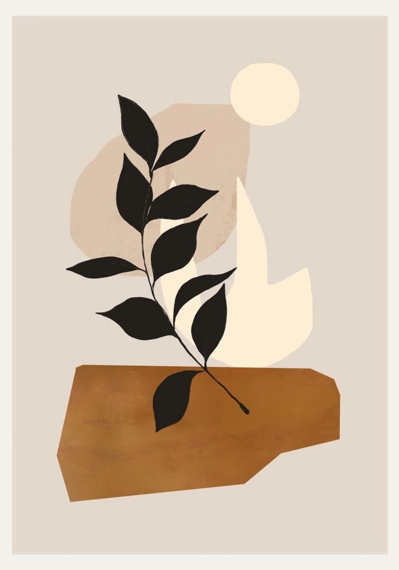 Arte abstracto /Planta mínima 114 placa de forex de ThingDesign