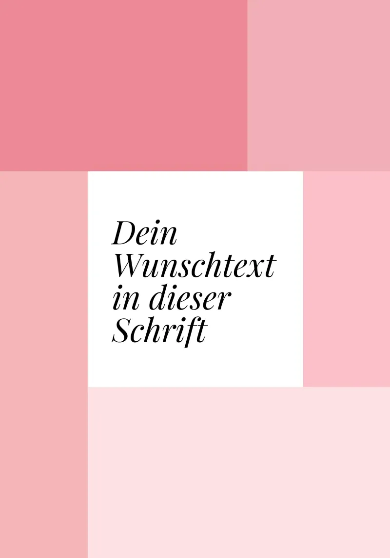 Wunschtext - geometrisch rosa pellicola backlit da BAINAI BRICK