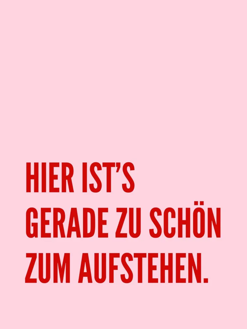 Hier ist's gerade zu schön zum aufstehen carta hahnemühle da DigiWunderwerk