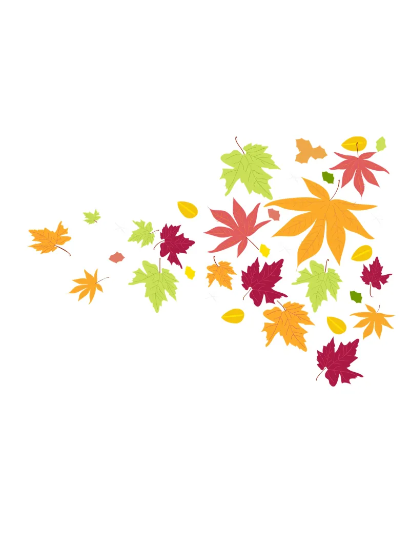 Foglie d'autunno che cadono plexiglass da GalerieGG