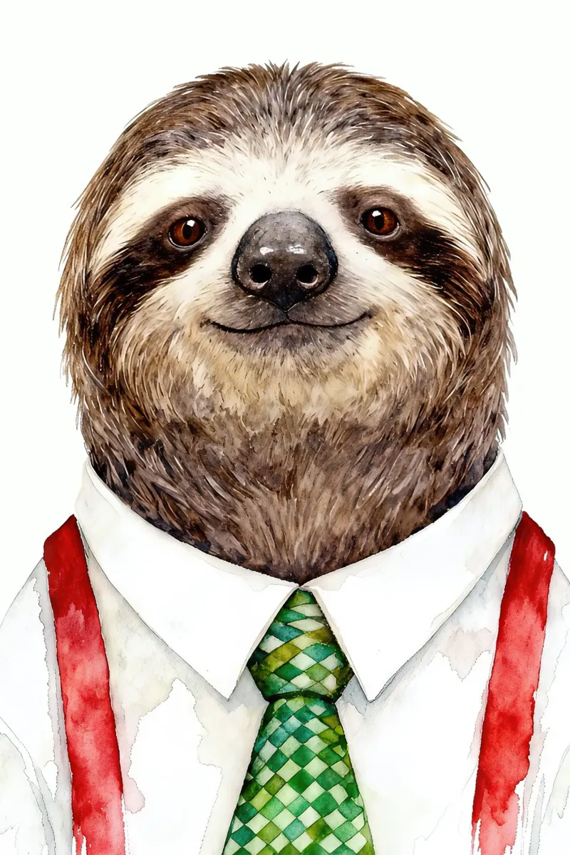 Work-life balance with Sloth hahnemühle de Attaboy Dsgn
