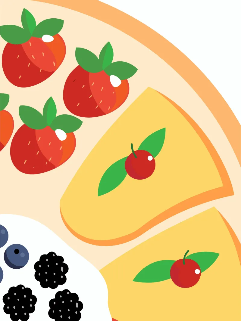 Pancake ai frutti di bosco carta hahnemühle da OFFICIAL FRUIT & VEGETABLES