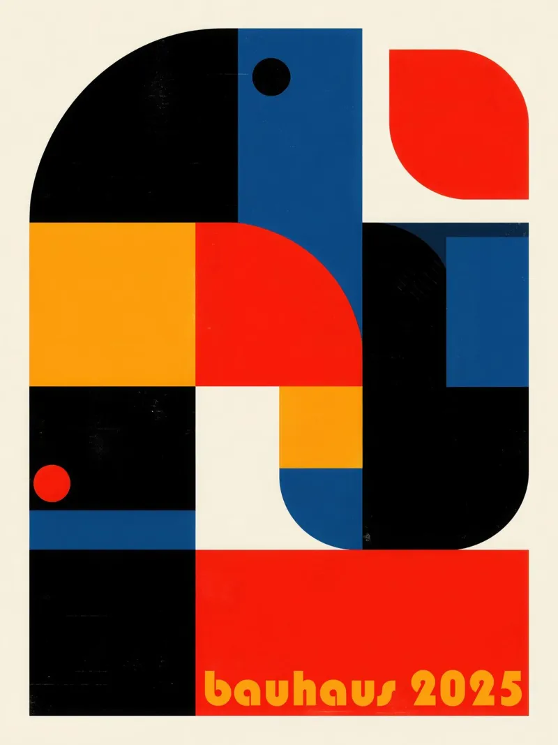 Bauhaus 2025 | Constructivist geometry canvas by Autofocus
