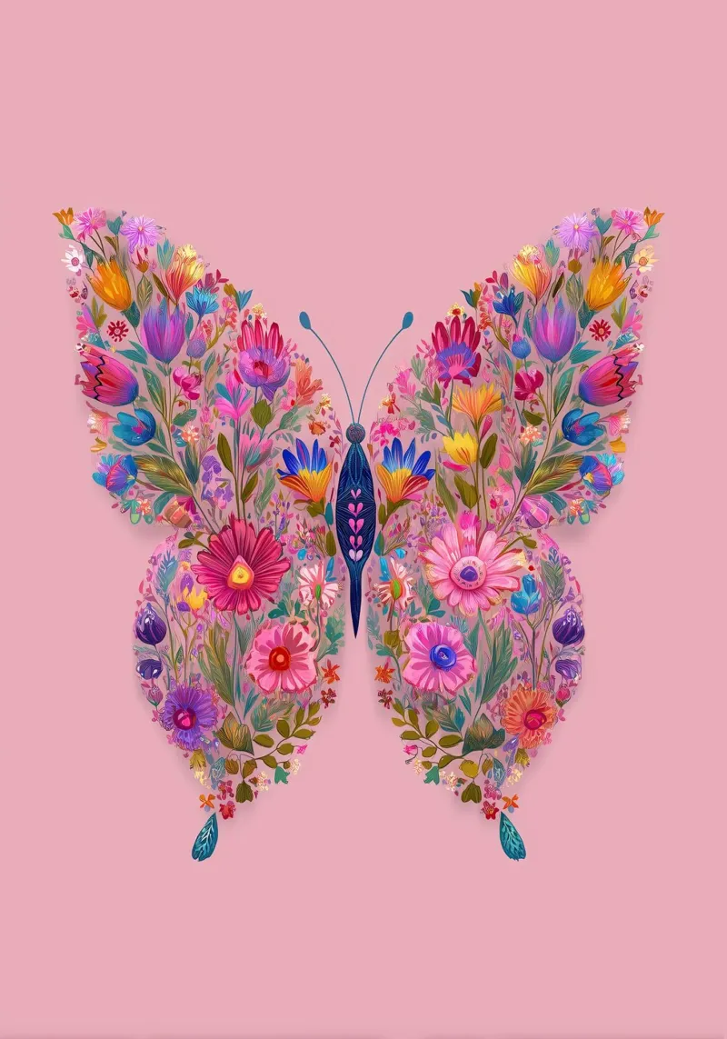 Floral Butterfly of Spring Dreams plexiglass da Luca