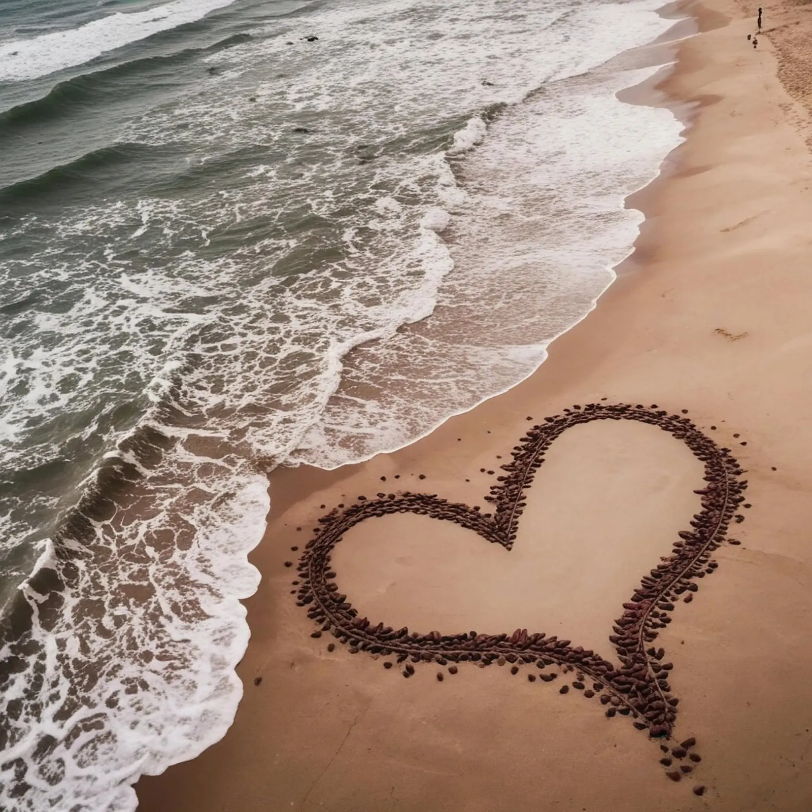 Il cuore nella sabbia_1 pellicola backlit da Pink- und LoveArt by LK