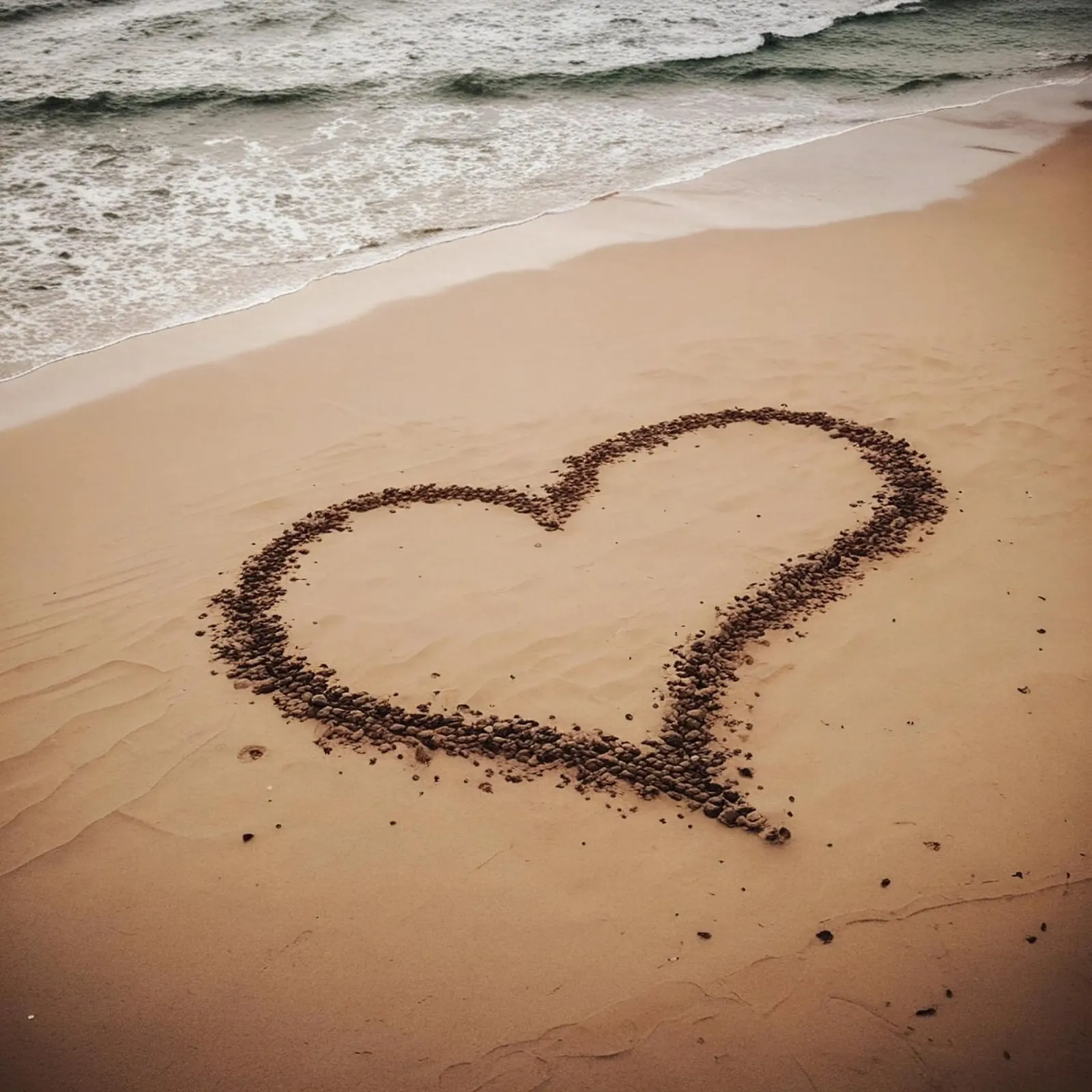 Il cuore nella sabbia_2 pellicola backlit da Pink- und LoveArt by LK
