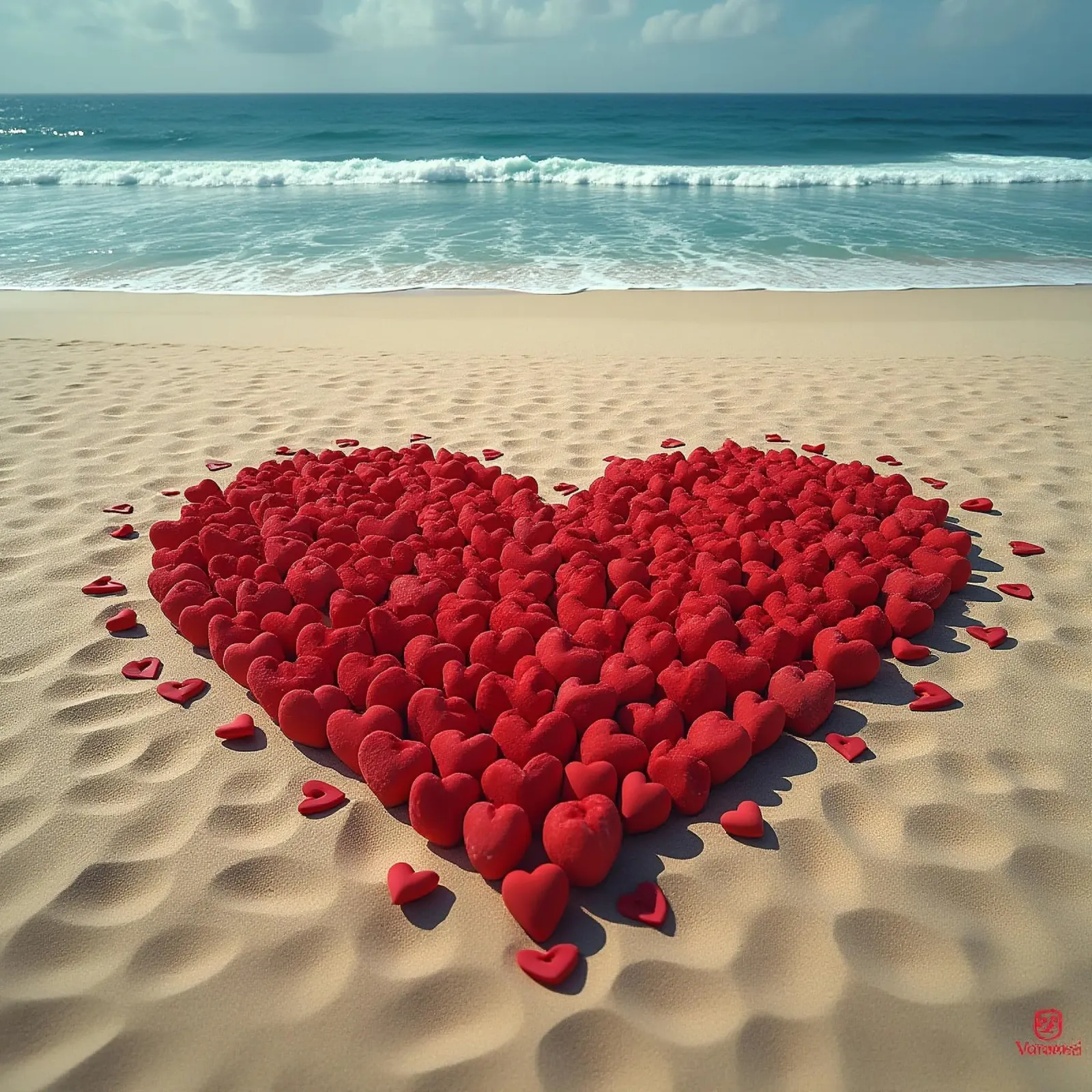 Cuori sulla spiaggia_6 pellicola backlit da Pink- und LoveArt by LK