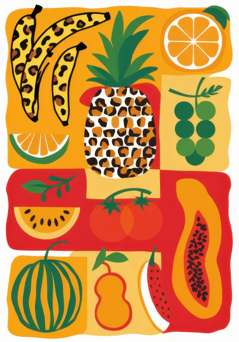 Misto di frutta tropicale alluminio dibond da Sun Riser