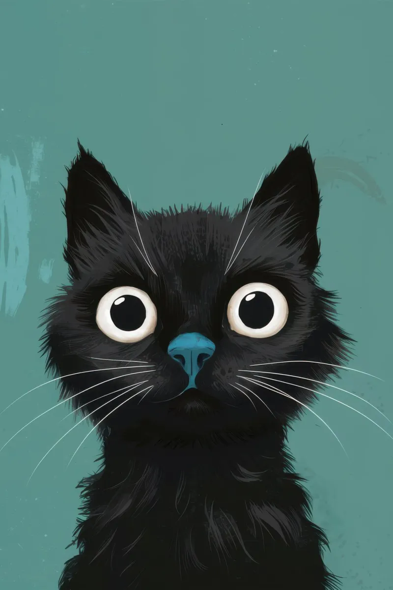 Sguardo felino pieno d'anima plexiglass da Solace Light