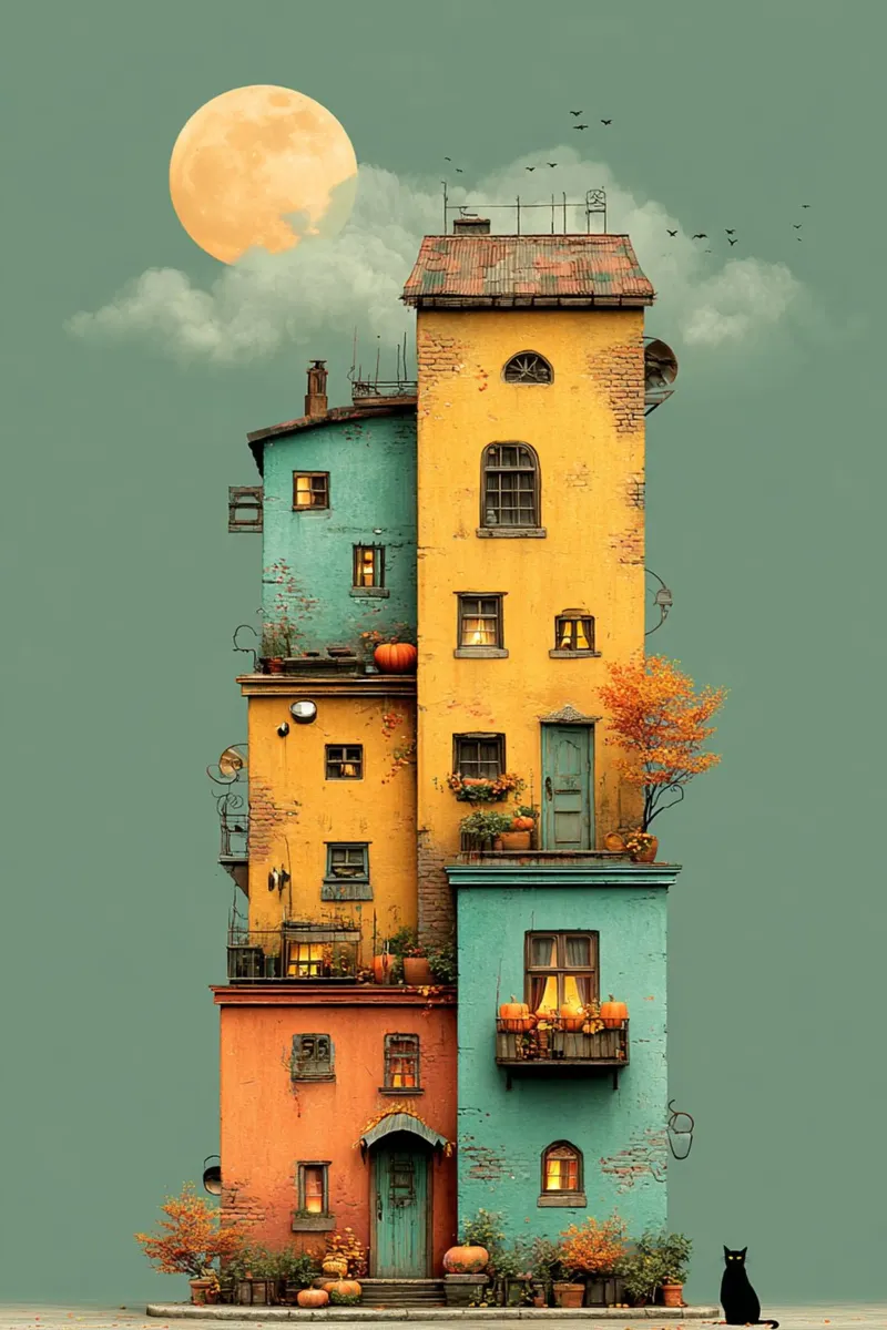 Halloween Tower alluminio dibond da wonderfolk