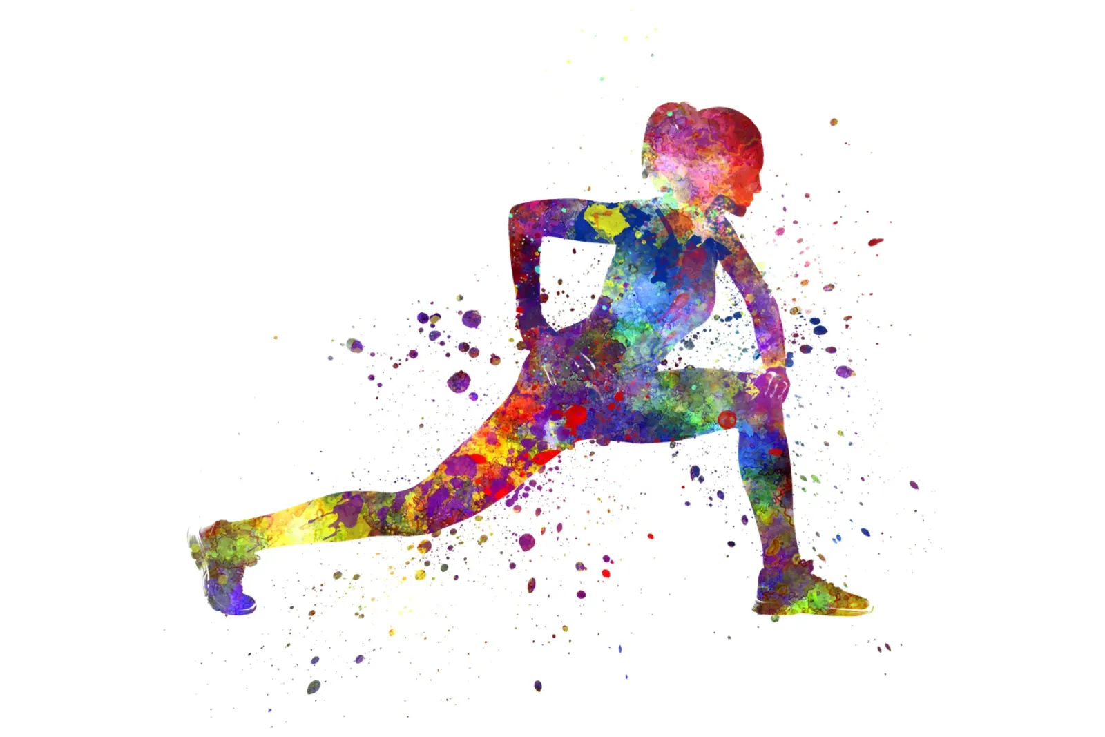 Esercizio di fitness in acquerello pellicola backlit da ⚽ Sports Pulse