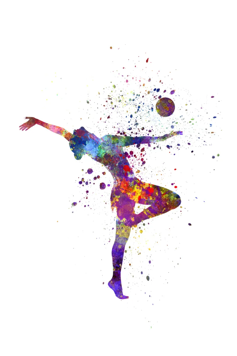 Esercizio di fitness in acquerello pellicola backlit da ⚽ Sports Pulse
