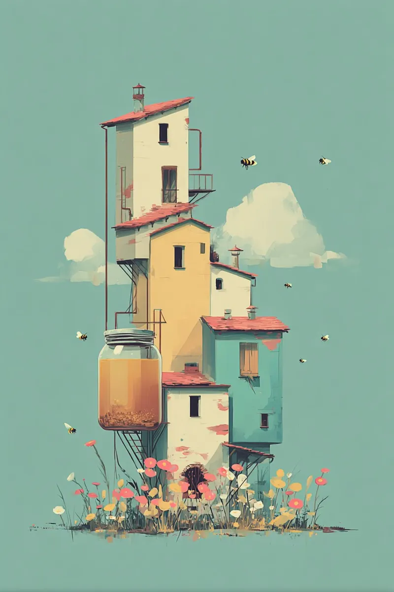 Honey Story: The Factory alluminio dibond da wonderfolk