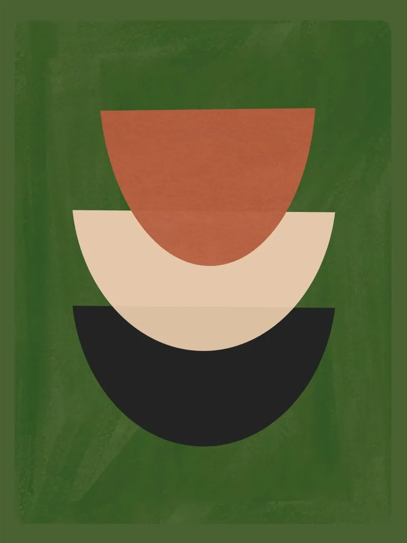 Modern Abstract Minimal Shapes 29 hahnemühle by ThingDesign