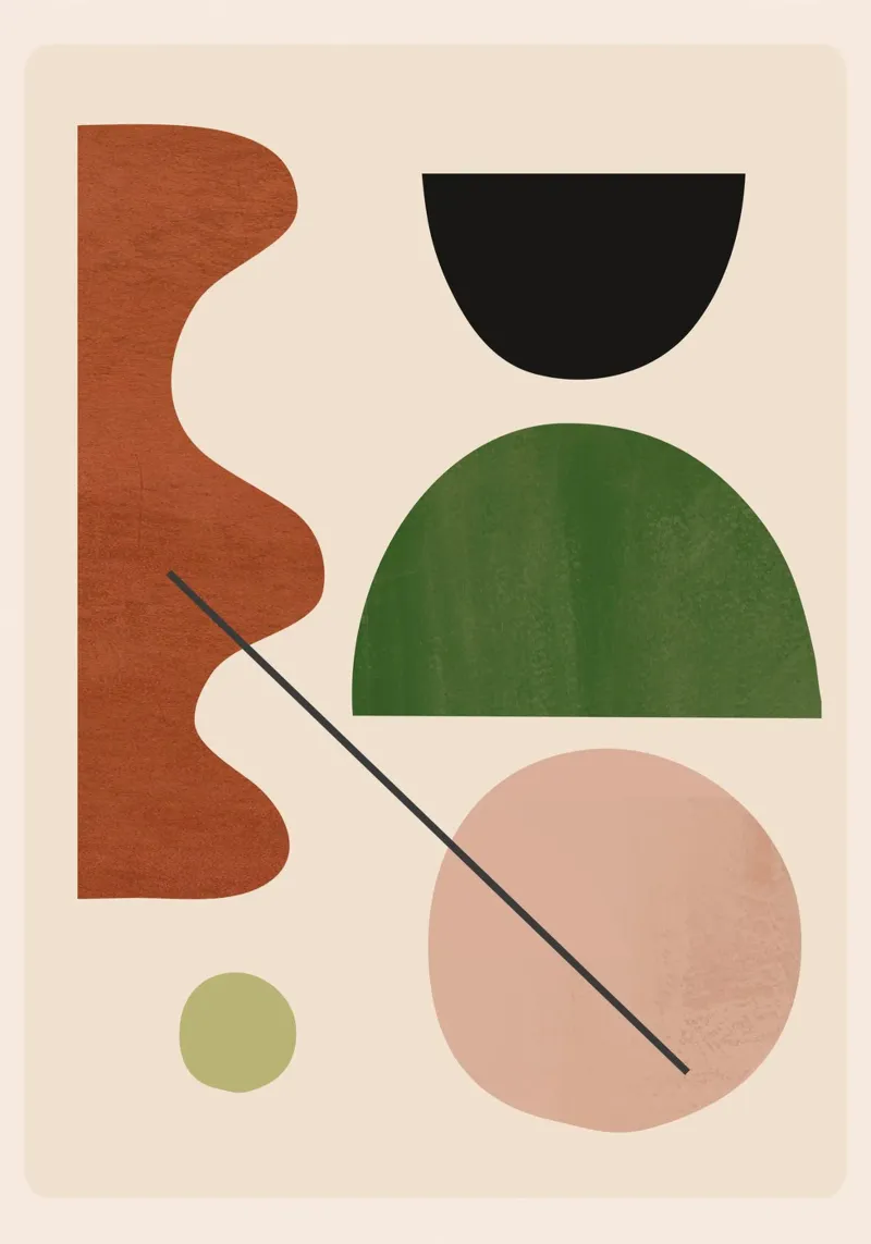 Forme astratte moderne e minimali 31 carta hahnemühle da ThingDesign