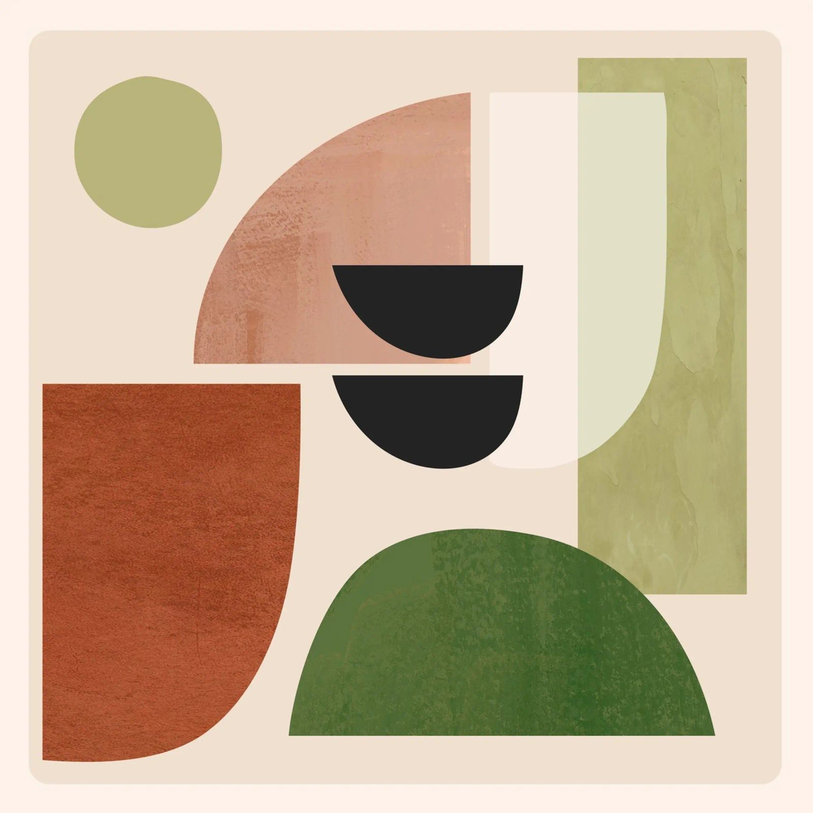 Modern Abstract Minimal Shapes 32 poster by ThingDesign