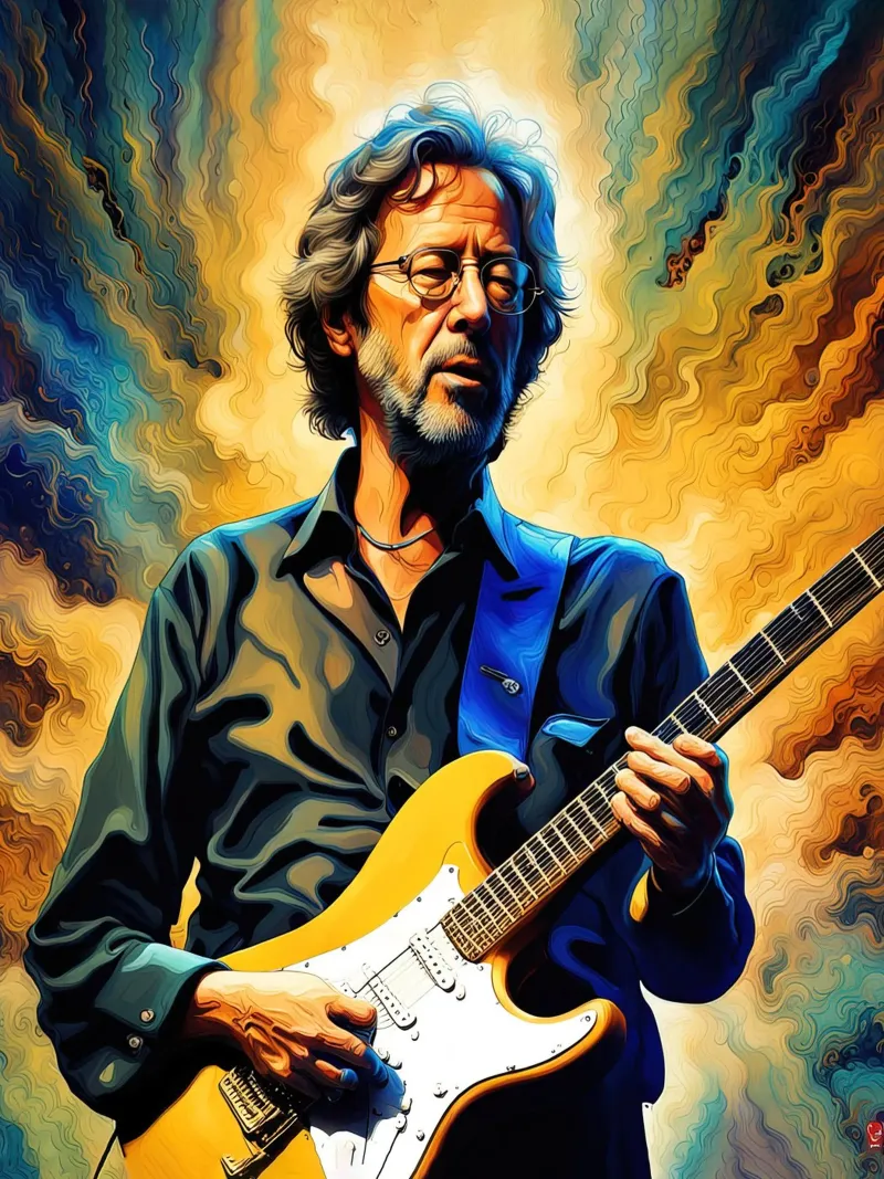 Eric Clapton pellicola backlit da ARTVI-SHOP