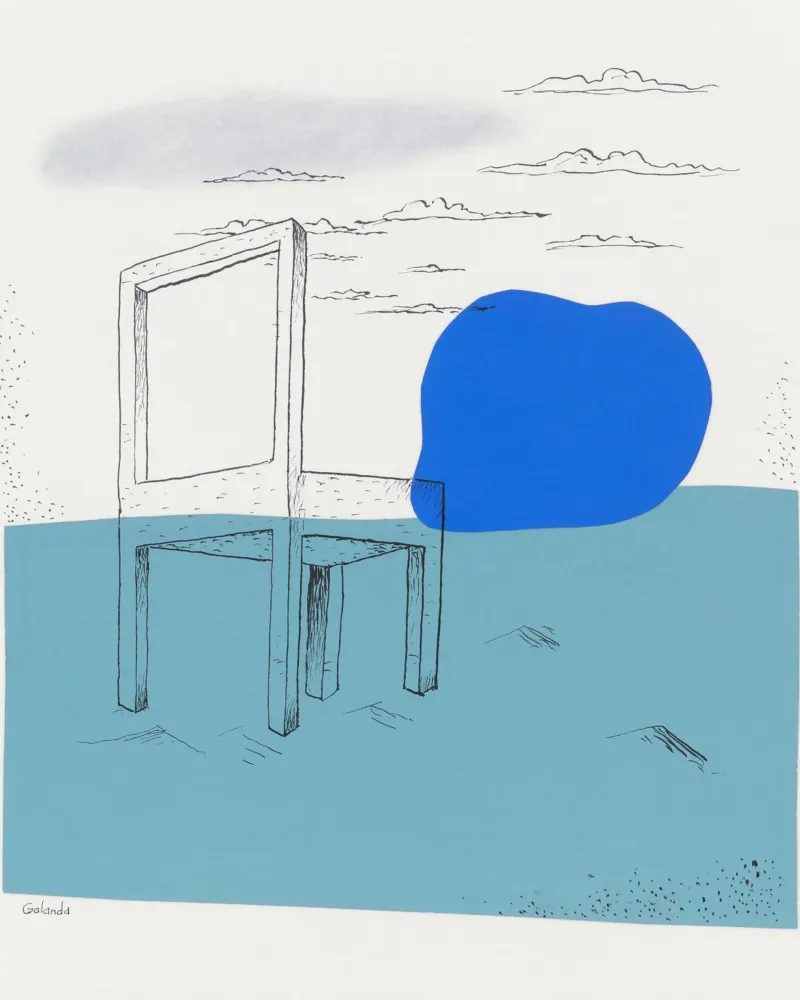 Landscape with a chair plexiglass da artshop