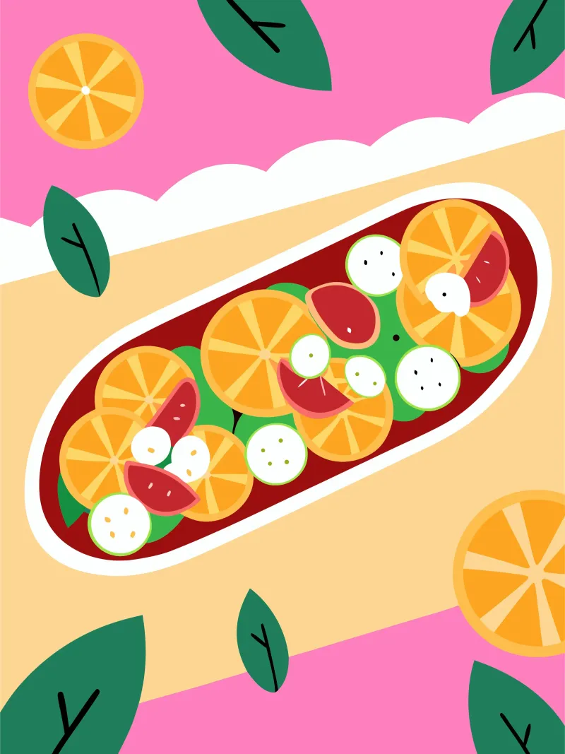 Insalata di frutta fresca carta hahnemühle da OFFICIAL FRUIT & VEGETABLES